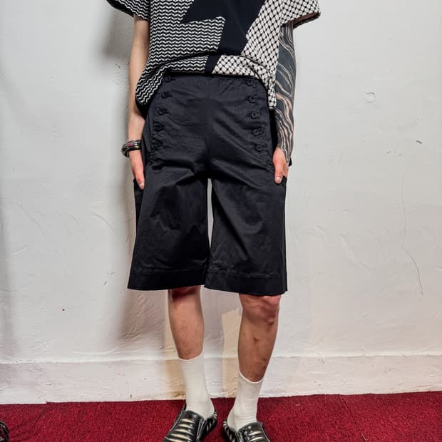 bulle de savon - Button Wide Shorts