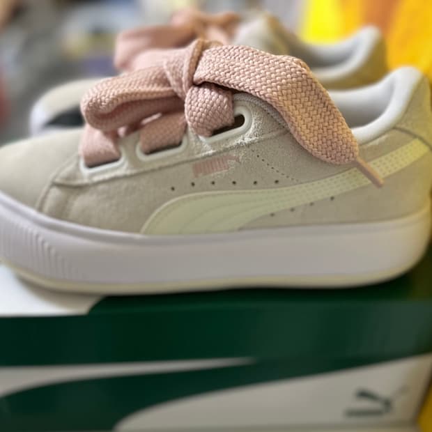 PUMA 푸마 스웨이드 마유 베이지 핑크 우먼스