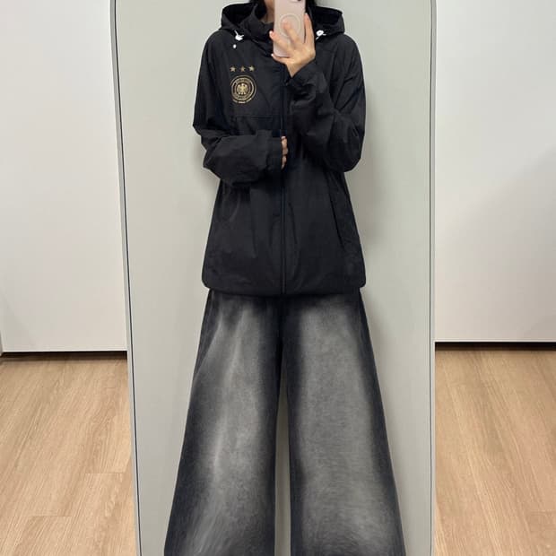 아디다스 독일 국대 후드 바람막이 자켓