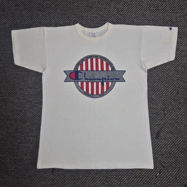 [XL]90s US Made 챔피온 로고 티셔츠-A77