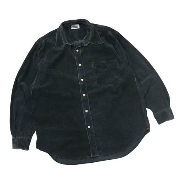 WORKPLANT 워크플랜트 빈티지 다크 네이비 코듀로이 셔츠 (L)