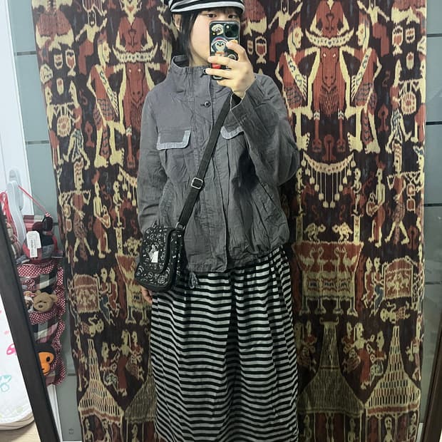 퍼플 워싱 워크 자켓