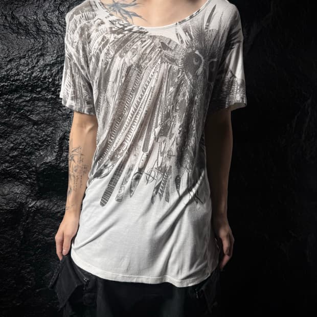 Religion Graphic U-Neck T-Shirt