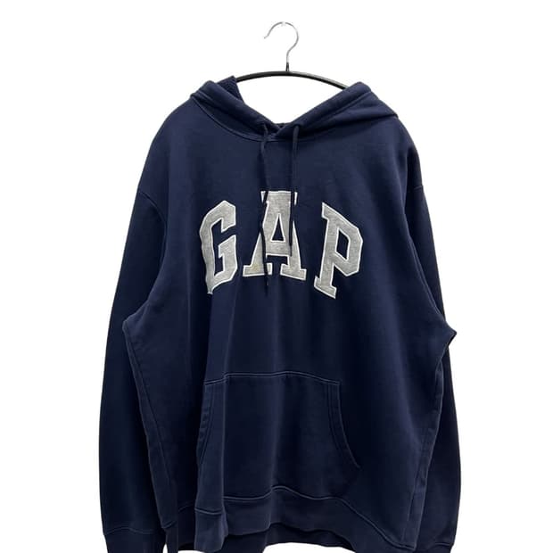 (XL) GAP 후드 티 네이비/그레이