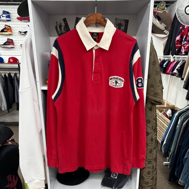 (3XL) 빅트레인 진스 럭비 롱슬리브 셔츠 made in JAPAN