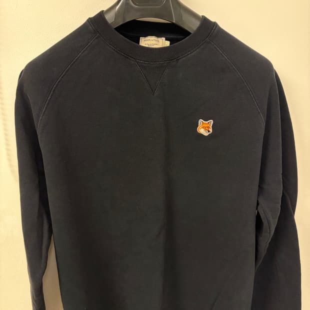 메종키츠네 맨투맨 블랙L