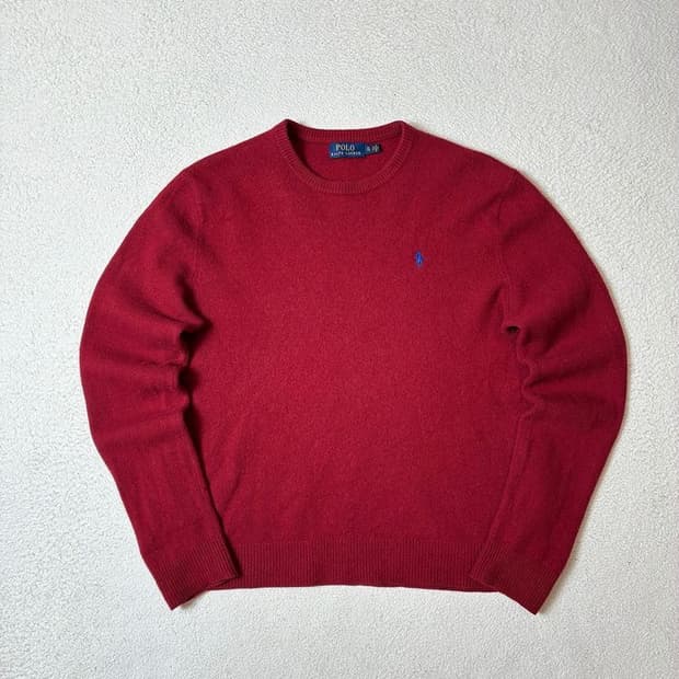 폴로 랄프로렌 시그니처 숏 기장 울 니트 PN7714