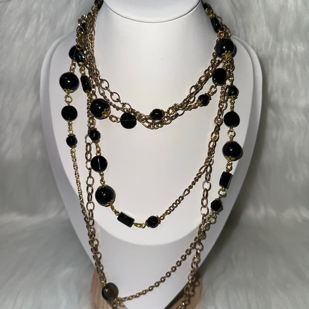 오리엔탈 고스펑크 레이어드 목걸이