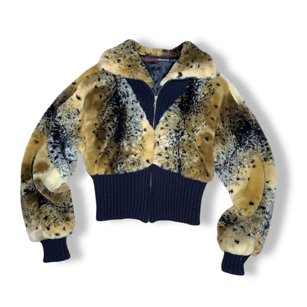 MISSSIXTY 90s vintage fur jacket 갸루펑크