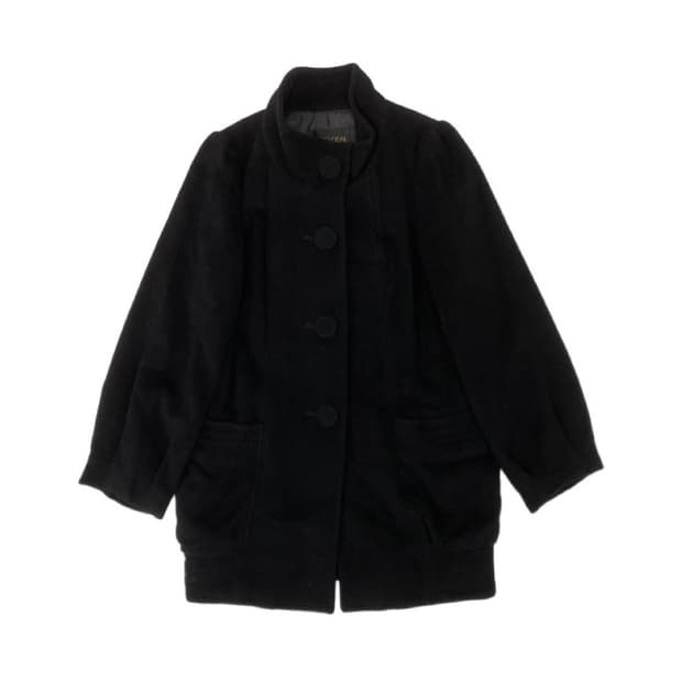 Black Minimal half Coat