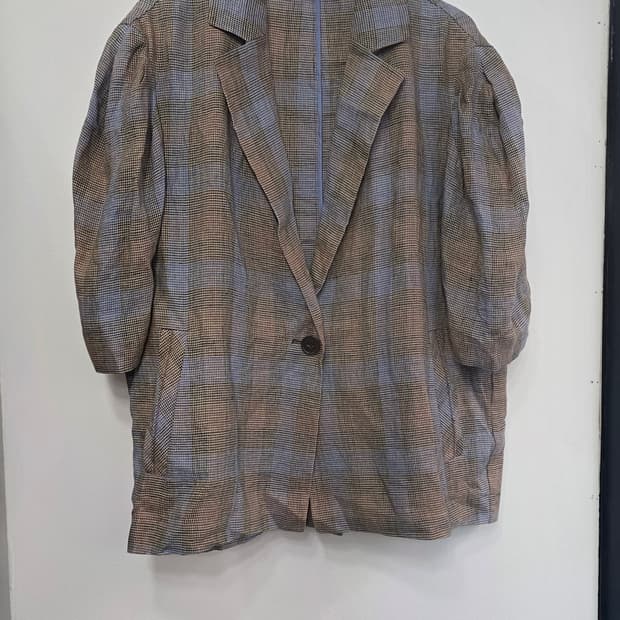 베네통 여성 마 반팔 자켓