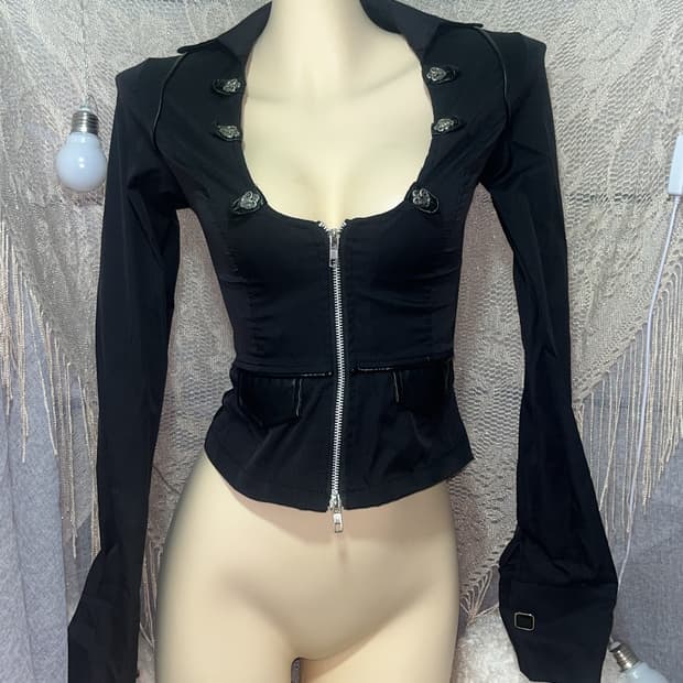 고딕 고스 펑크 NANA 페어리 락시크 갸루 y2k 그런지페어리 자켓