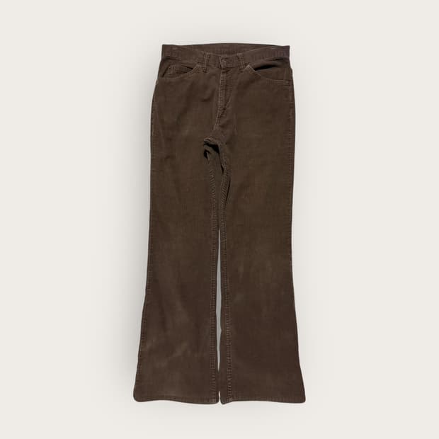 80s USA 리바이스 517 코듀로이 팬츠 브라운 (W32)