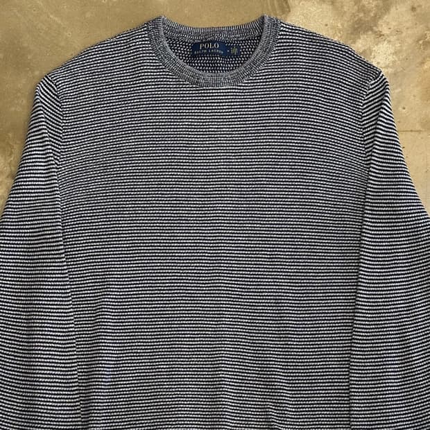 M 폴로랄프로렌 스트라이프 캐시미어 썸머 니트
