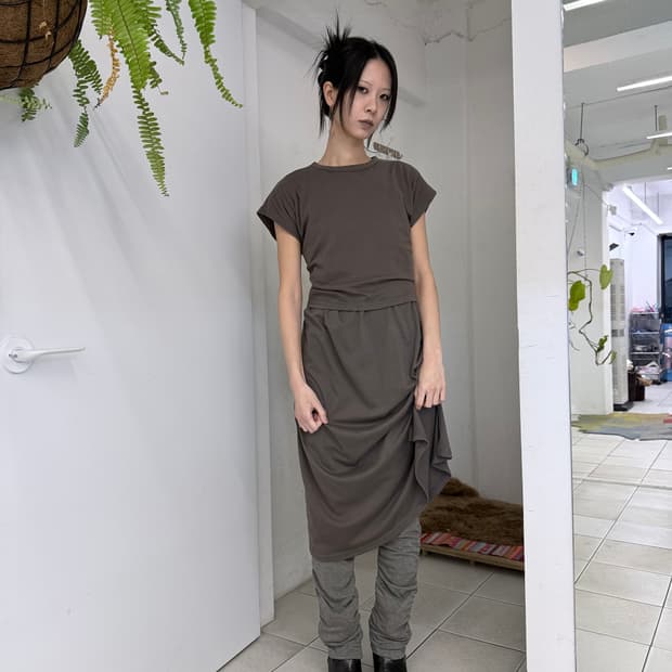 shirring sweat pants