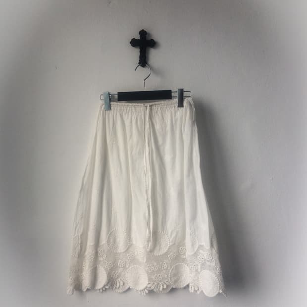 Crochet point skirt