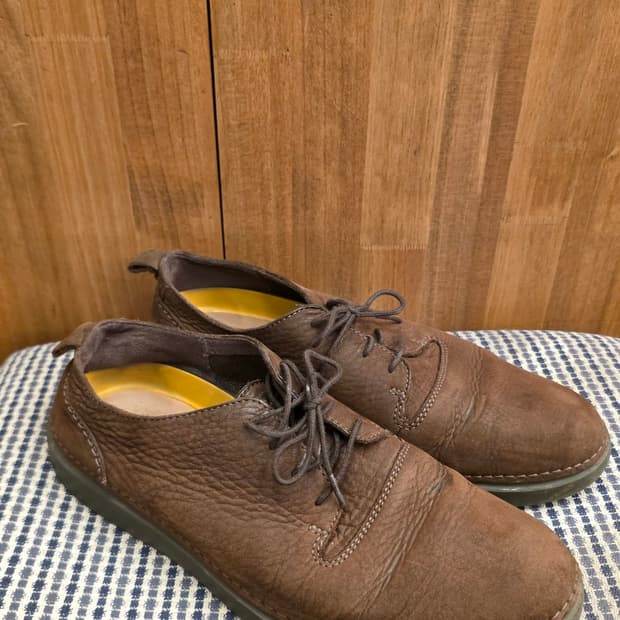 (260mm) 클락스 Clarks 브라운 텀블드 레더 컴포트 더비 슈즈