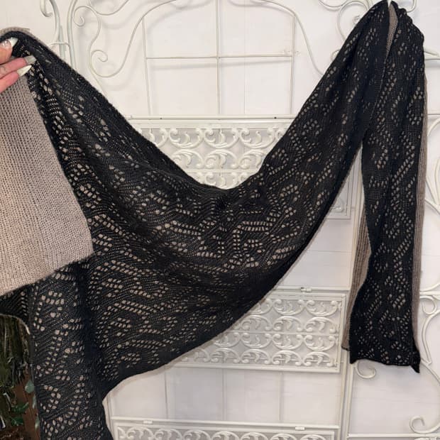 Roberta Di Camerino ethnic net knit 머플러