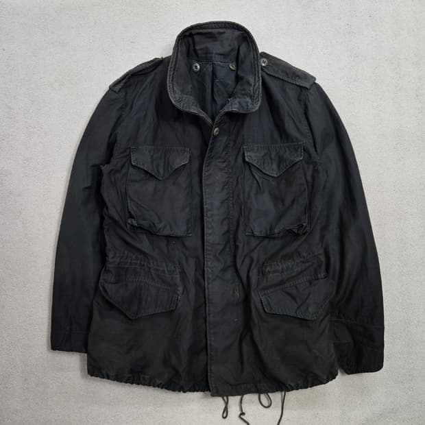 미군 m65 필드 자켓 블랙 다잉 3세대