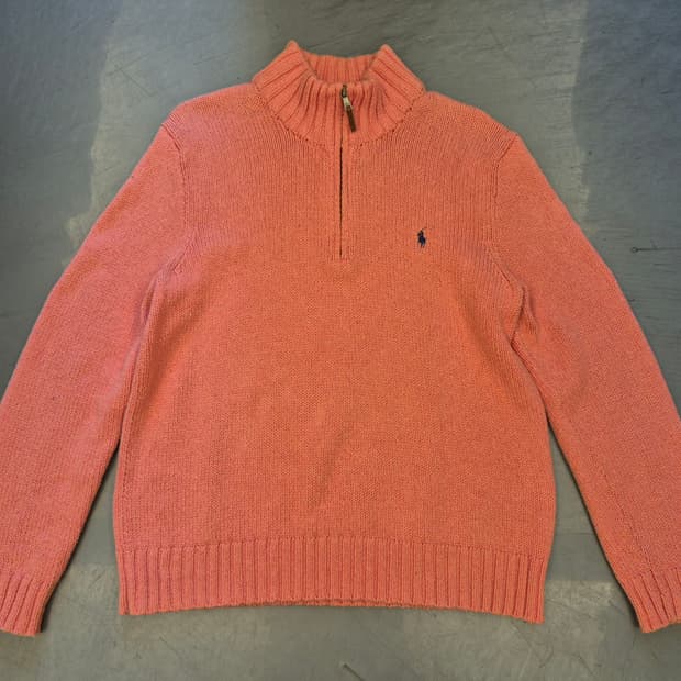 폴로랄프로렌 하프 짚업 니트