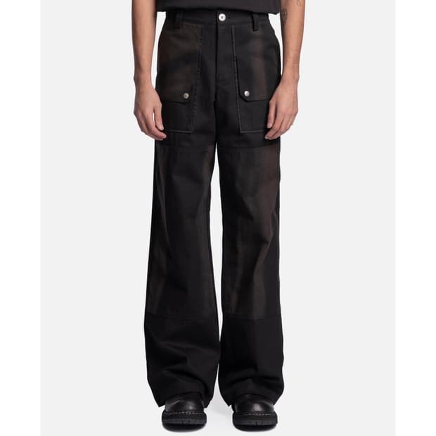 [S]JiyongKim 지용킴 23AW 선 블리치 더블 니 팬츠