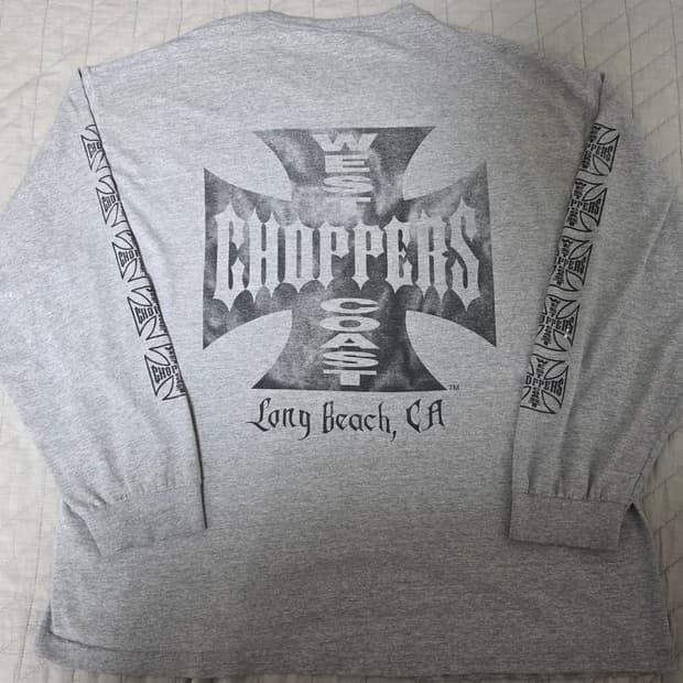 [2XL] 빈티지 WCC 웨스트 코스트 차퍼스 롱슬리브 그레이