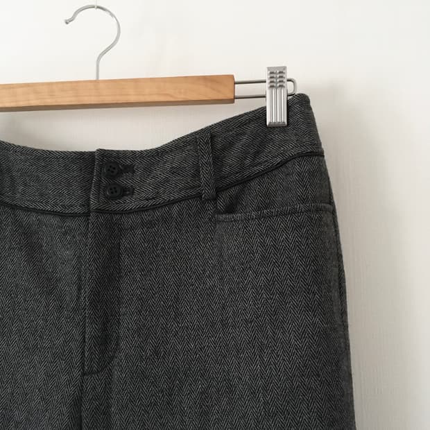 herringbone wool pants