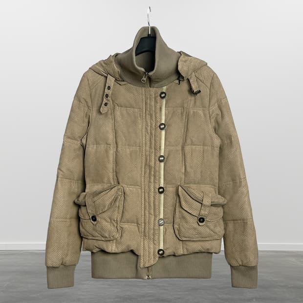 빈티지 다운 집업 자켓 