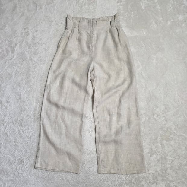 (S)여성 자라 린넨 와이드 팬츠 