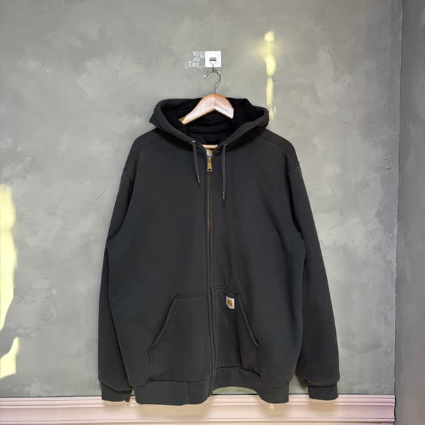 칼하트 써멀 후드집업 블랙