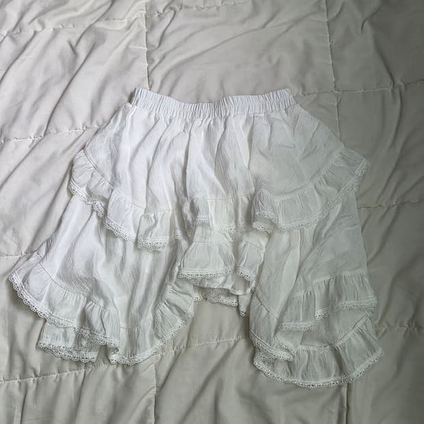 언발란스 레이스 캉캉스커트