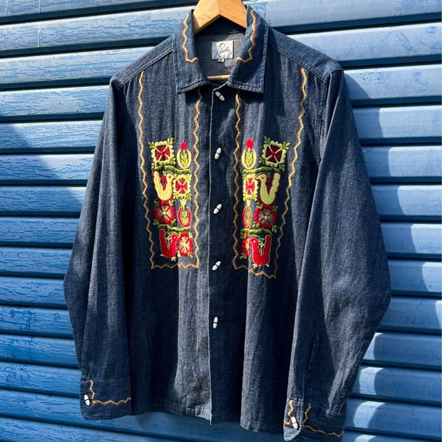 Needles Embroidered Toggle Shirt