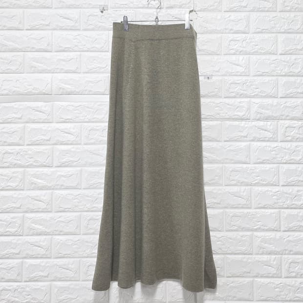 23s 한섬 더캐시미어 캐시미어 밴딩 롱 스커트 27인치