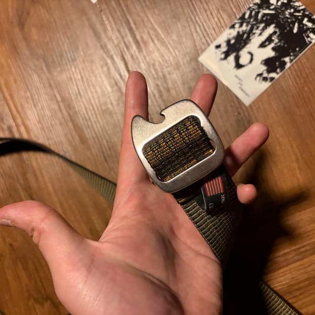 USA MADE BISON DESIGN 버클 스트랩 벨트 브라운