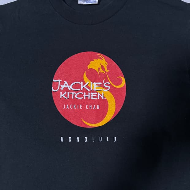 00s 성룡 jackies kitchen 프로모 빈티지 티셔츠 재키찬