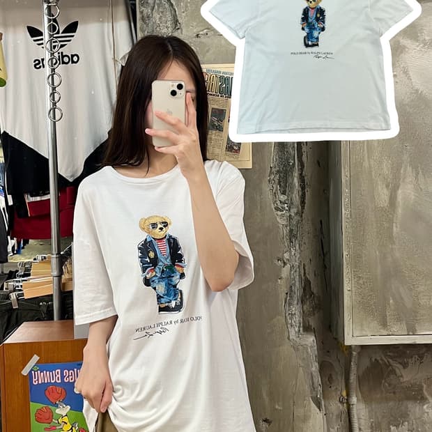 폴로 랄프로렌 베어 반팔티 화이트 XL #csz547