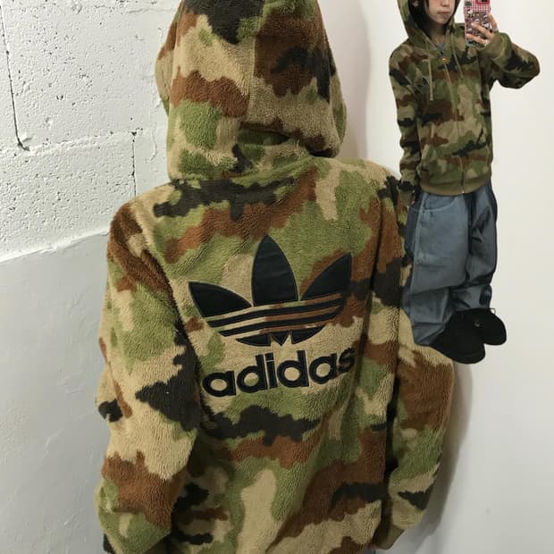 Adidas Camouflage Fleece Hooded JK