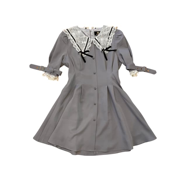 양산형 지뢰계 로지타 레이스 원피스