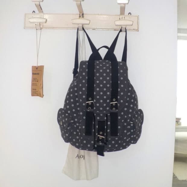 cozing 코징 딩딩 도트 백팩 블랙