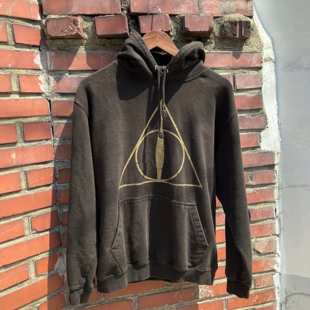 00s Harry Potter 심볼 그래픽 후드티