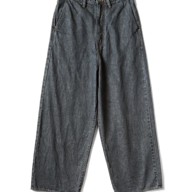 KAPITAL 블랙데님 포트 버기팬츠