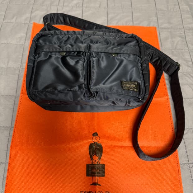 요시다 포터 탱커 숄더백 스몰 아이언블루