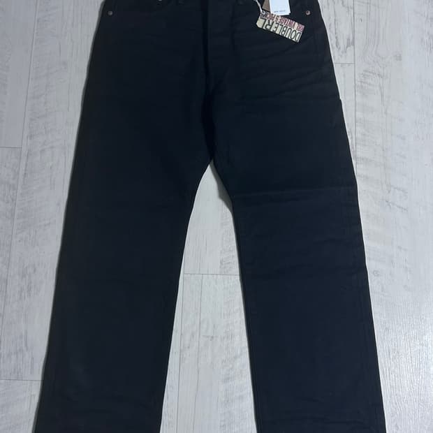 RRL 빈티지 파이브 포켓 블랙온블랙 34x32