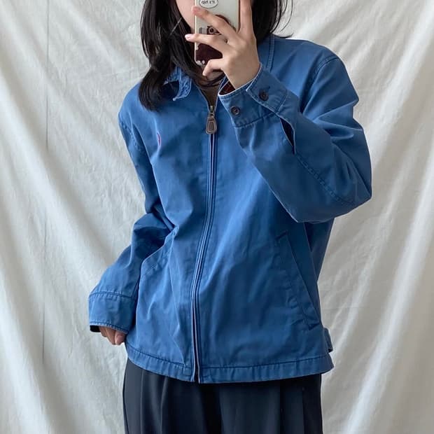 폴로 블루종 자켓