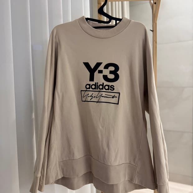 희귀!! Y-3 아디다스 맨투맨 베이지