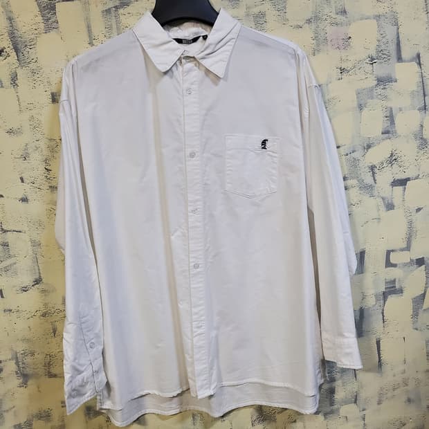 트릴리온 남성 오버핏 카라 긴팔셔츠 