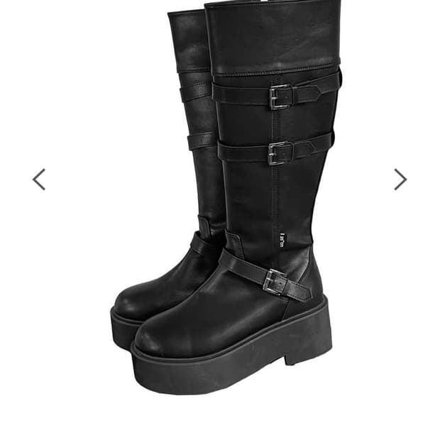 애즈온 마야 롱부츠 블랙 새상품 250