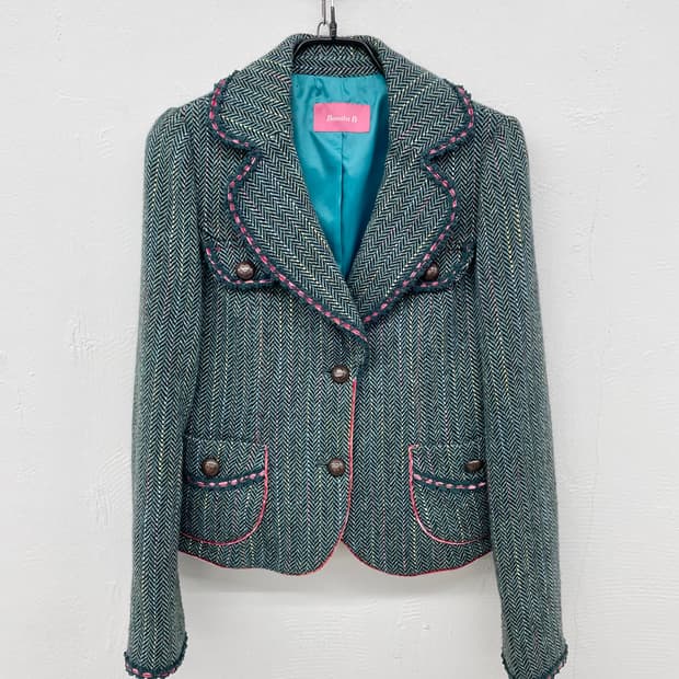 바닐라비 키치 트위드 자켓