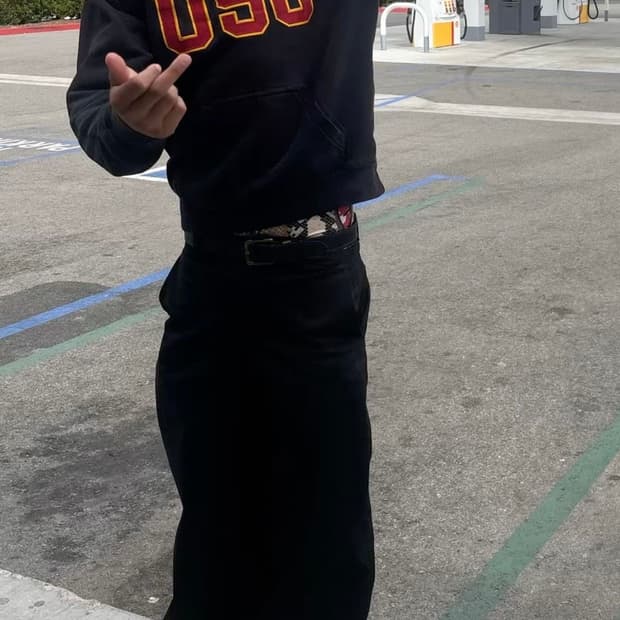  🇲🇽 00s 러셀 USC 후드 블랙