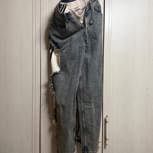 [M]아디다스 아딜레늄 5.0 디컨스트럭티드 데님팬츠